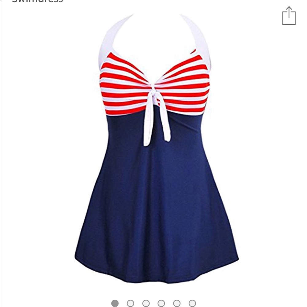 Pin-up retro skirtini swimsuit!